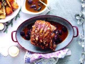 Blackberry and Gingerbread Roast Pork