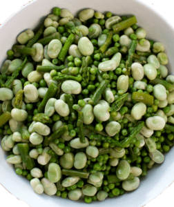 peas beans asparagus