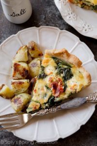 Goats Cheese Spinach Sun Dried Tomato Quiche