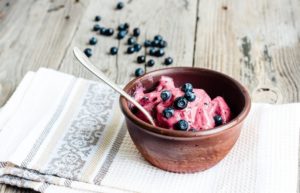 Healthy Vegan Mixed Berry Ice Cream