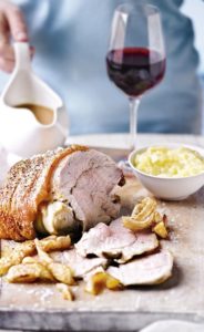 Roast Pork with Crispy Crackling & Bramley Apple Sauce