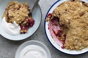 Apple & Blackcurrant Crumble