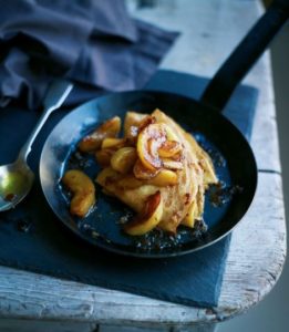 apple calvados pancakes